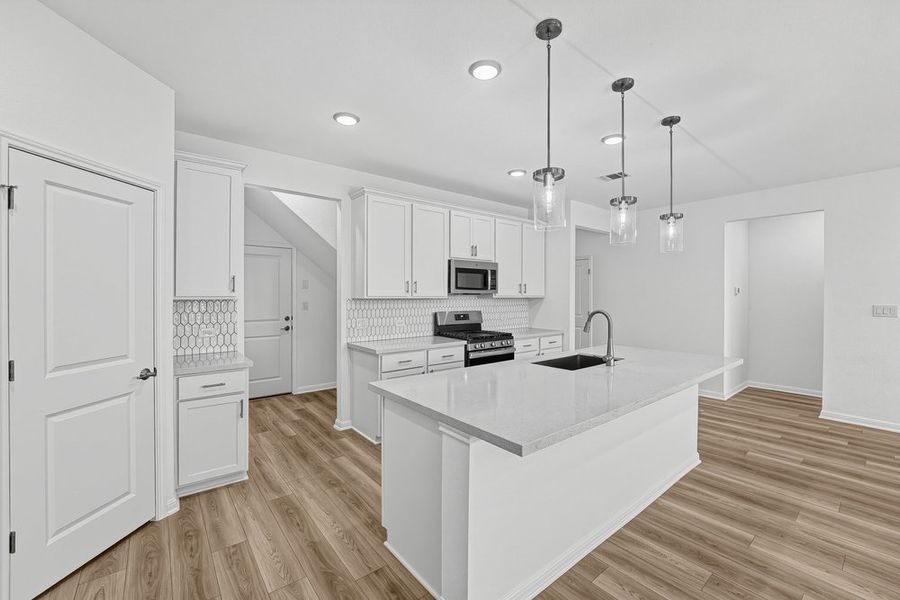 Furnished interior view inside a new home in Lisso, Pflugerville (Image 8).