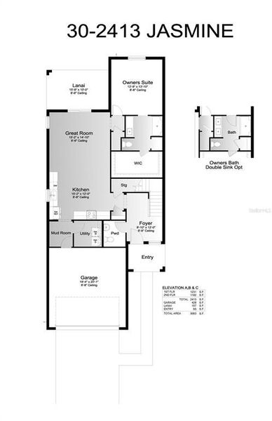 2D floor plan layout of this home in , Parrish, FL (Image 4). 2D floor plan layout of this home in , Parrish, FL (Image 4).