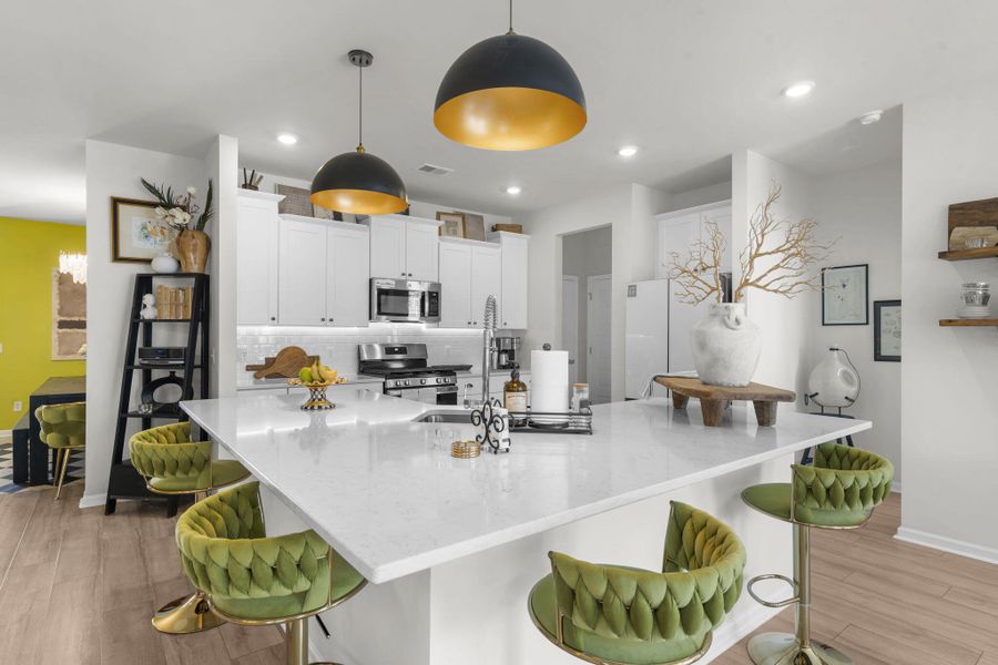 Furnished interior view inside a new home in Sweetgrass at Summers Corner, Summerville (Image 32).