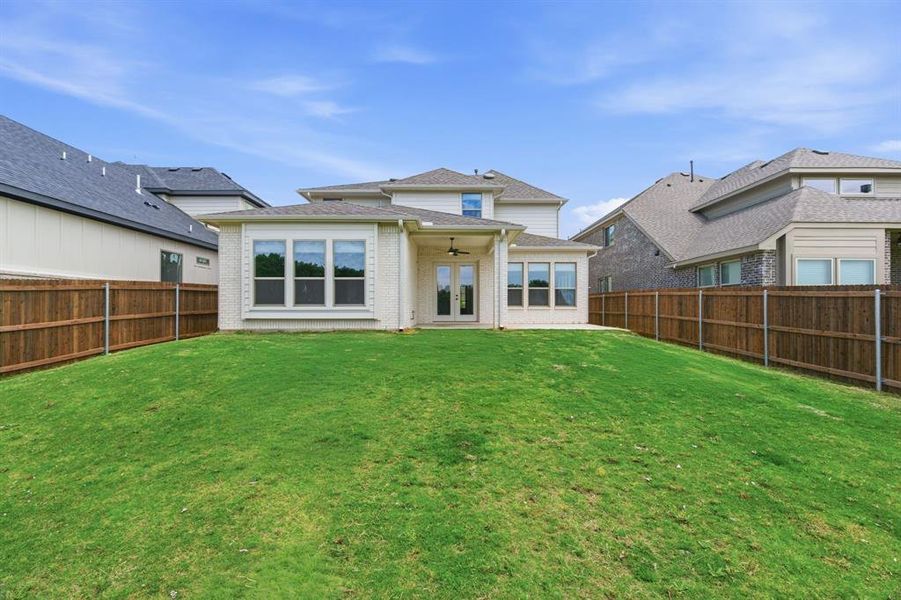 Exterior details and patio area of a home in , Aledo (Image 21).