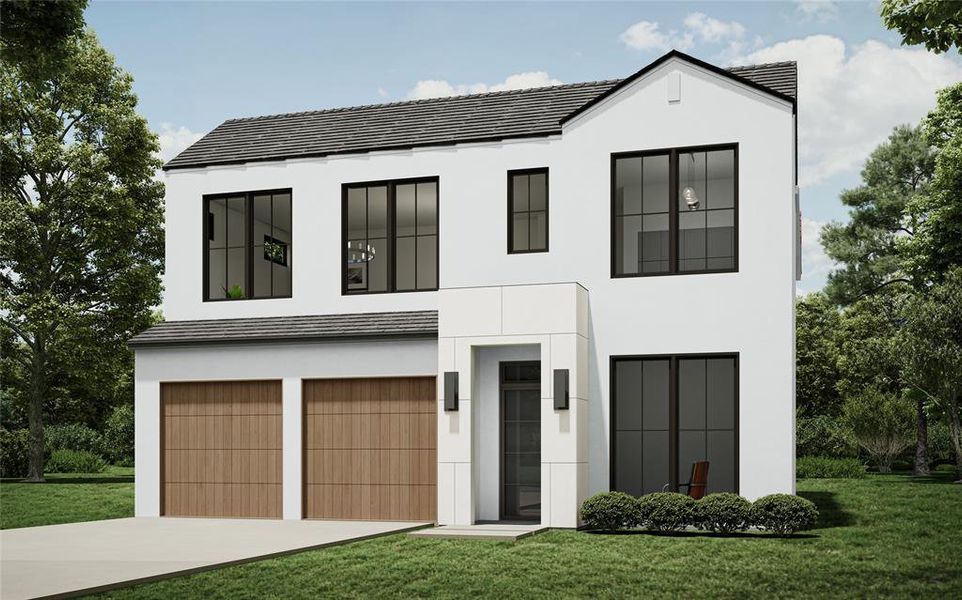 Front exterior of a new home in , Dallas, TX, highlighting curb appeal (Image 1). Front exterior of a new home in , Dallas, TX, highlighting curb appeal (Image 1).