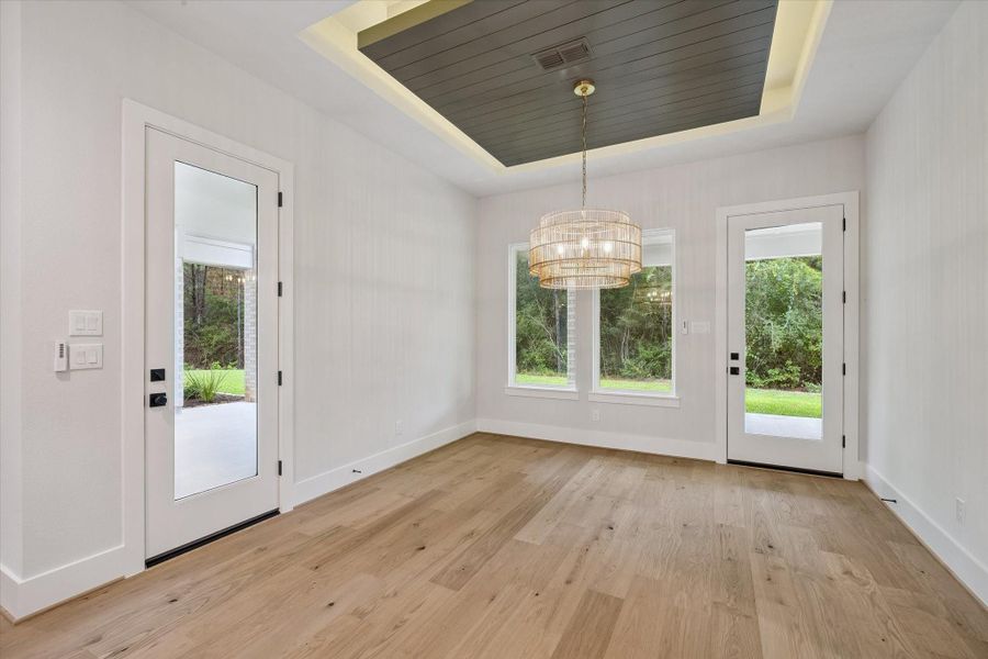 The Dining Area with access to the Back Porches.