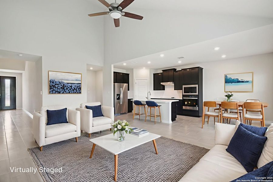 Furnished interior view inside a new home in Legendary Trails - Classic Series, Cibolo (Image 15). Furnished interior view inside a new home in Legendary Trails - Classic Series, Cibolo (Image 15).