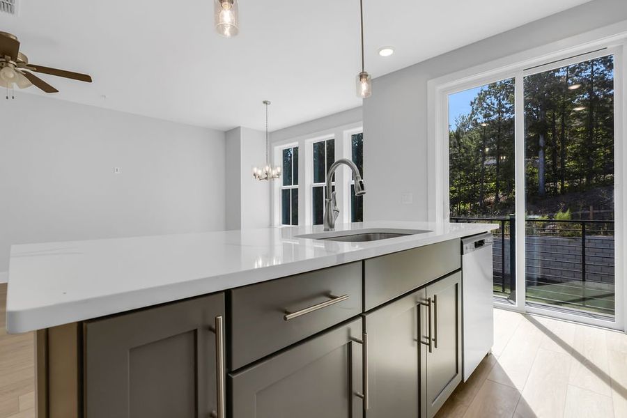 Furnished interior view inside a new home in Echo Park, Suwanee (Image 13).