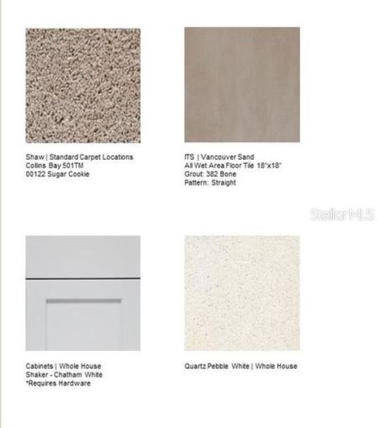 Sample of building materials used in homes in Vinterra Townhomes, Nokomis (Image 8).