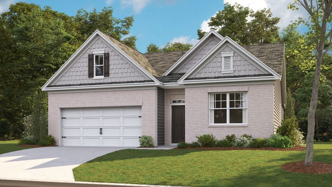 Representative exterior photo of a completed home built from the CALI by D.R. Horton in Reserve at Hickory Ridge, Columbia, TN (Image 2). Representative exterior photo of a completed home built from the CALI by D.R. Horton in Reserve at Hickory Ridge, Columbia, TN (Image 2).