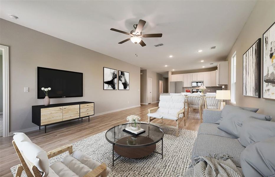 Spacious living room *model representation Spacious living room *model representation
