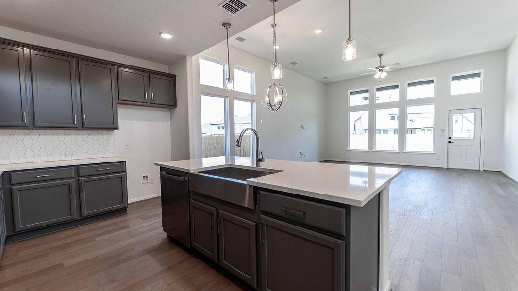 Furnished interior view inside a new home in Santa Rita Ranch, Liberty Hill (Image 5).