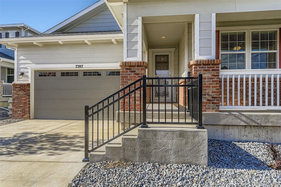 Exterior details and patio area of a home in , Aurora (Image 20).
