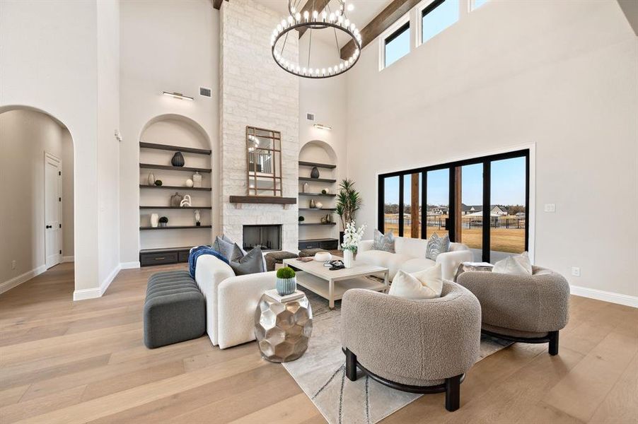 Furnished interior view inside a new home in , Pelican Bay (Image 10).