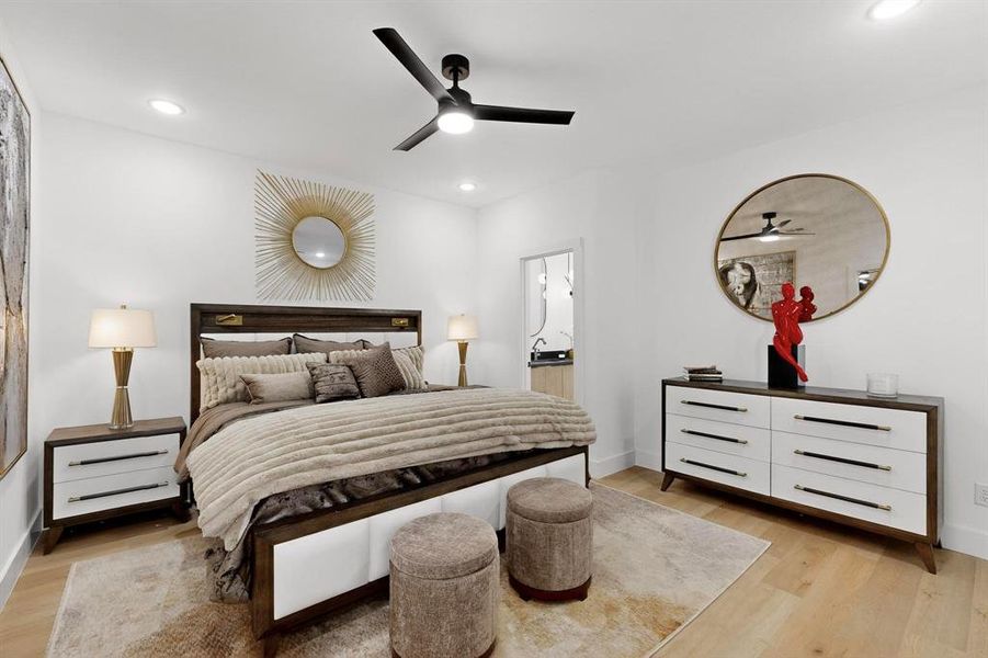 Furnished interior view inside a new home in , Dallas (Image 2).