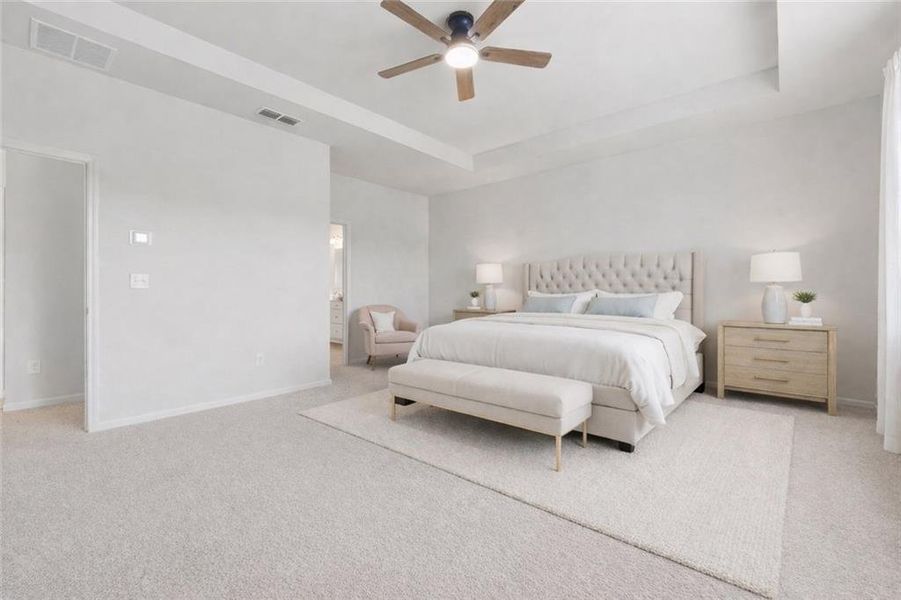 Furnished interior view inside a new home in , McDonough (Image 26).