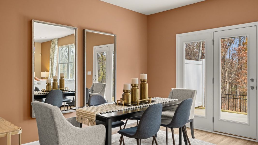 Representative furnished interior of a home built from the Stratford by D.R. Horton in Echo Glen, Stockbridge (Image 10).