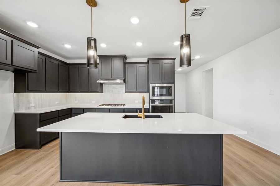 Furnished interior view inside a new home in Karis - Village Series, Crowley (Image 11). Furnished interior view inside a new home in Karis - Village Series, Crowley (Image 11).