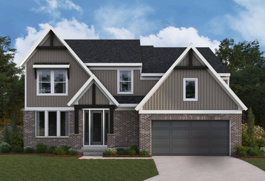 Representative exterior photo of a completed home built from the Clay by Fischer Homes in Governor’s Preserve, Canton, GA (Image 6). Representative exterior photo of a completed home built from the Clay by Fischer Homes in Governor’s Preserve, Canton, GA (Image 6).