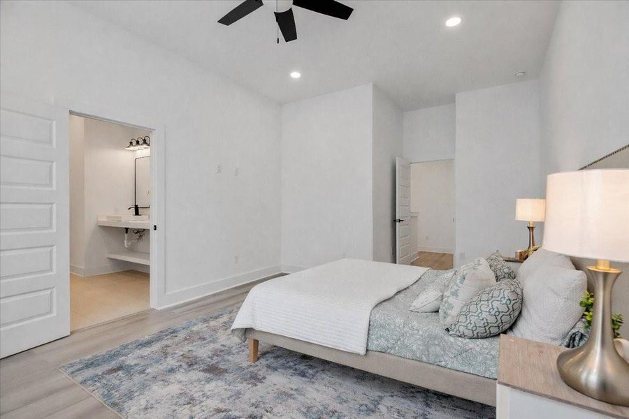Furnished interior view inside a new home in , Houston (Image 11).