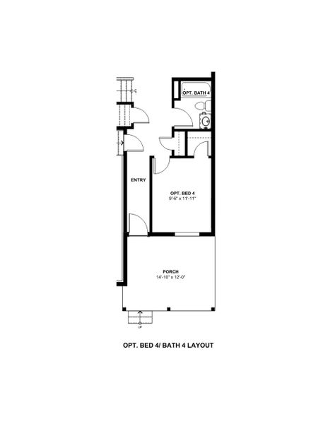 2D floor plan layout for the Oakley by Hartford Homes in Bloom, Fort Collins, CO (Image 29).