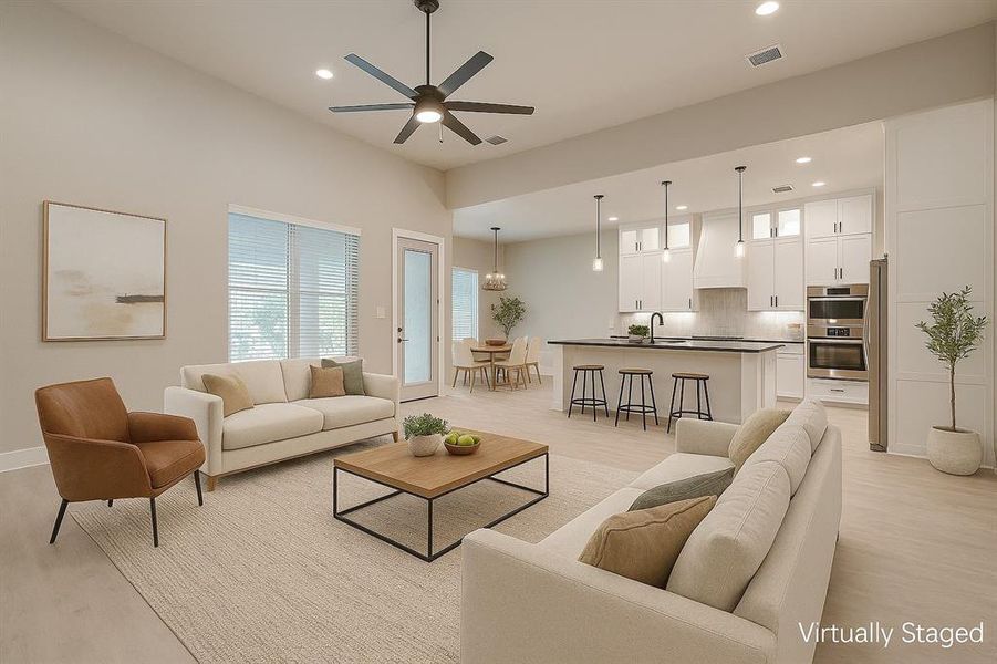 Furnished interior view inside a new home in , Bridgeport (Image 4).