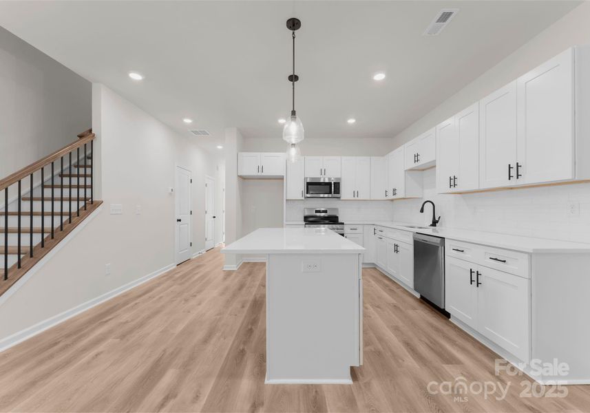 Furnished interior view inside a new home in , Charlotte (Image 9).