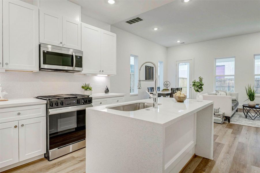 Furnished interior view inside a new home in , Houston (Image 9). Furnished interior view inside a new home in , Houston (Image 9).