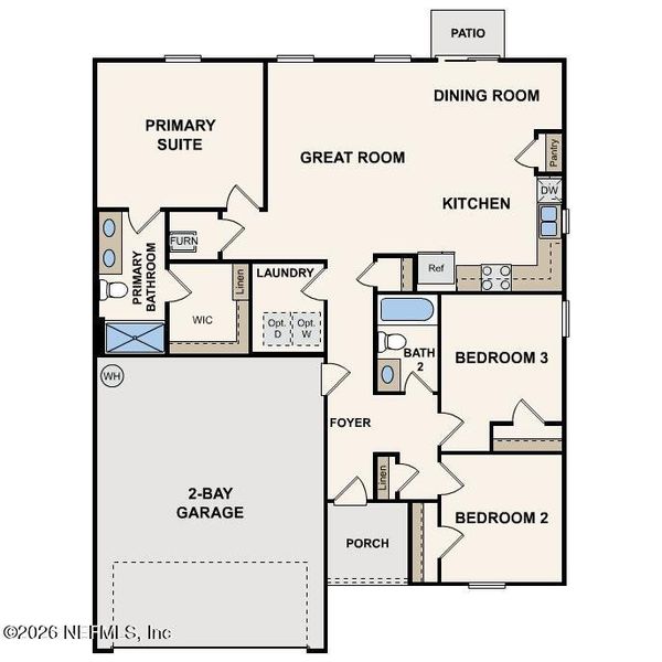 2D floor plan layout of this home in , Palatka, FL (Image 2). 2D floor plan layout of this home in , Palatka, FL (Image 2).