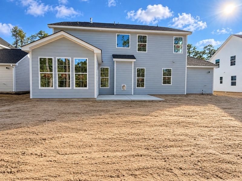 Exterior details and patio area of a home in Arbordale Reserve, Elgin (Image 3).