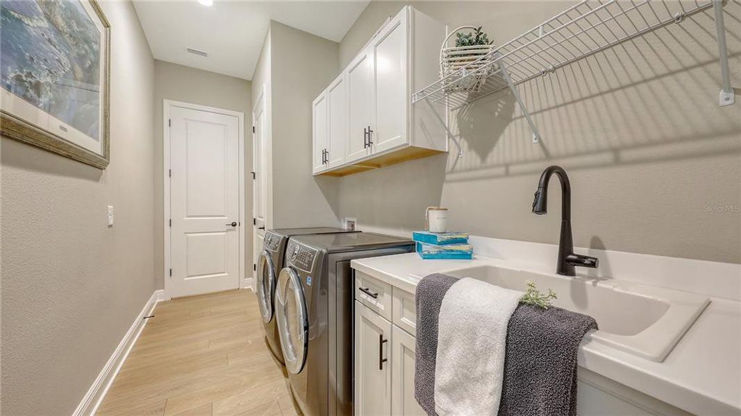 Laundry Room with Corrian & Laundry tub