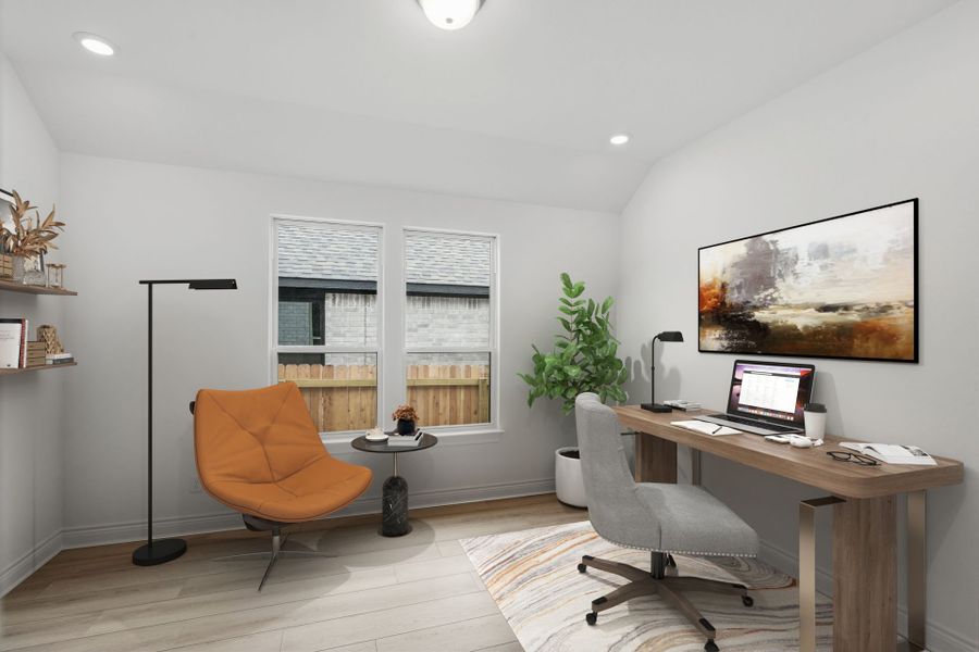 Representative furnished interior of a home built from the Elmaton by Pulte Homes in Corley Farms, Boerne (Image 10).