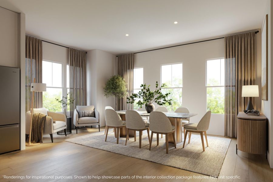 Furnished interior view inside a new home in , Charleston (Image 6).