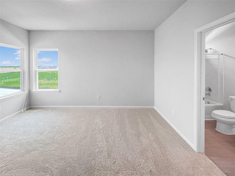 The Waring III- Upstairs Bedroom with En Suite. Sample image for illustration; upgrades, options, and colors may vary. The Waring III- Upstairs Bedroom with En Suite. Sample image for illustration; upgrades, options, and colors may vary.