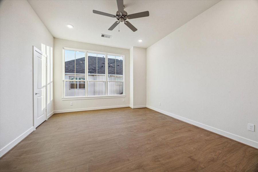 Primary Bedroom – Previous work by the builder in the community, not representation of exact unit listed.