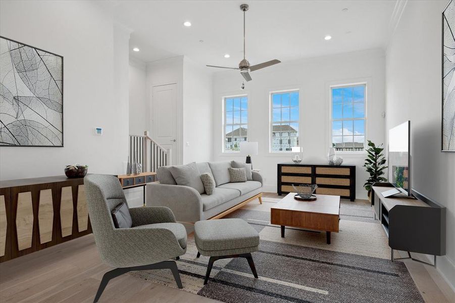 Furnished interior view inside a new home in Addison Grove, Addison (Image 12).