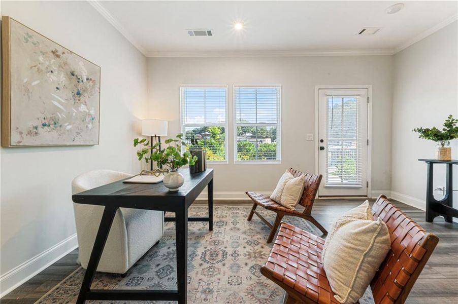 Furnished interior view inside a new home in , Atlanta (Image 11).
