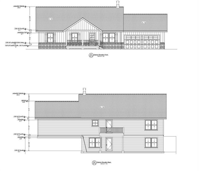 Exterior rendering of this home design in , Cleveland, GA (Image 4).