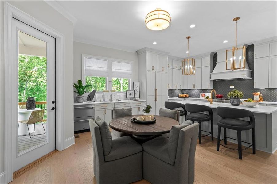 Furnished interior view inside a new home in Laurel View, Suwanee (Image 18).