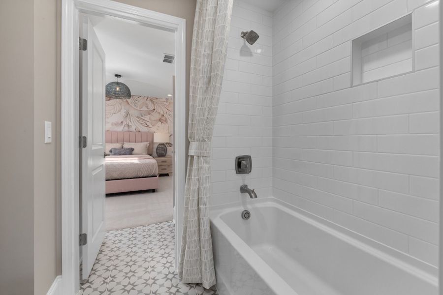 Representative furnished interior of a home built from the Continental by Pulte Homes in Saunders Farm, Fuquay Varina (Image 18).