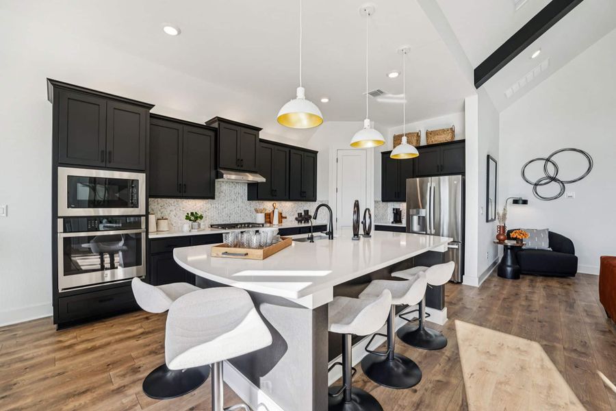 Representative furnished interior of a home built from the Brooks – 50′ Lot by Chesmar Homes in Lakes of Cane Island, Katy (Image 7).