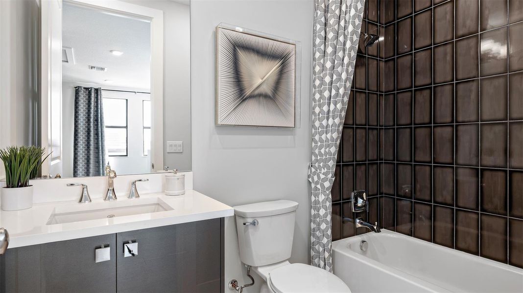 Furnished interior view inside a new home in Cresswind Palm Beach at Westlake, Westlake (Image 16).