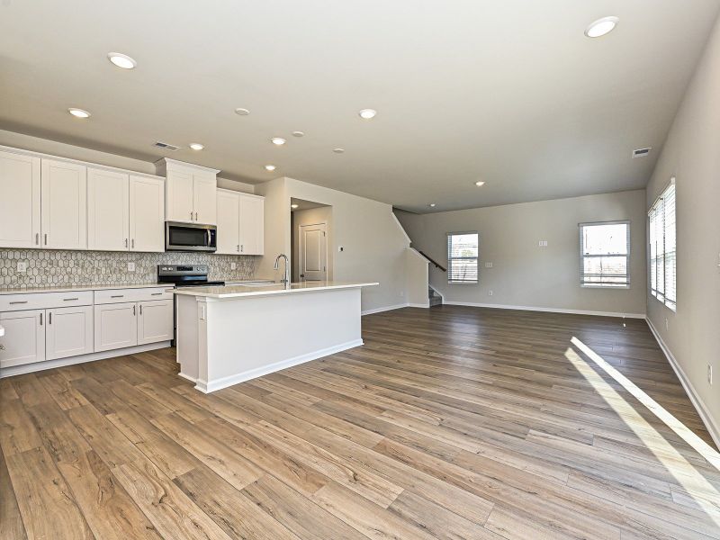 Our open-concept floorplan makes hosting a breeze.