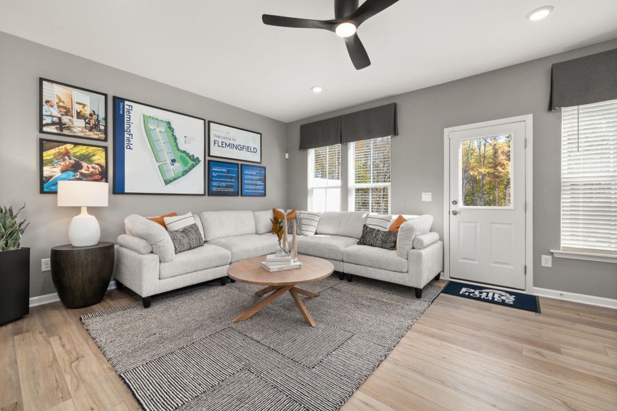 Furnished interior view inside a new home in Flemingfield, Greensboro (Image 8).