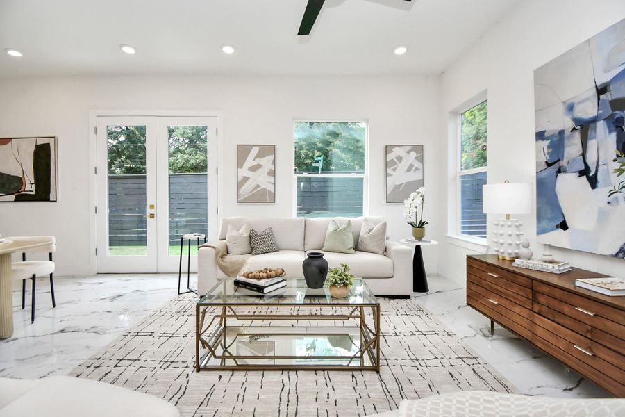 Furnished interior view inside a new home in , Houston (Image 16). Furnished interior view inside a new home in , Houston (Image 16).