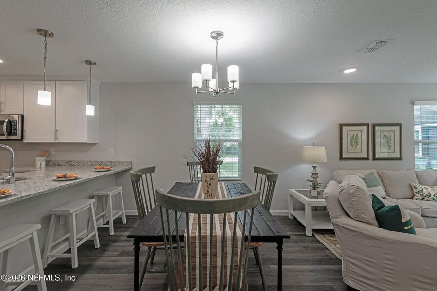 Furnished interior view inside a new home in , Jacksonville (Image 10).