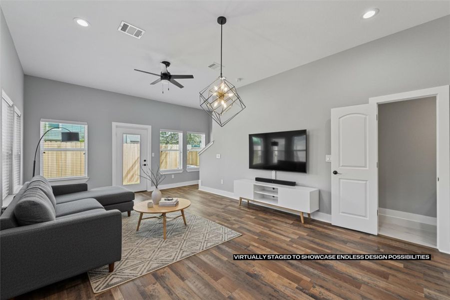 Furnished interior view inside a new home in , Houston (Image 4).