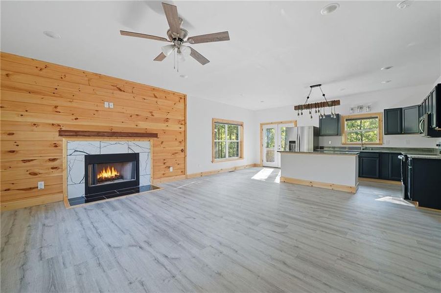 Furnished interior view inside a new home in , Talking Rock (Image 7).