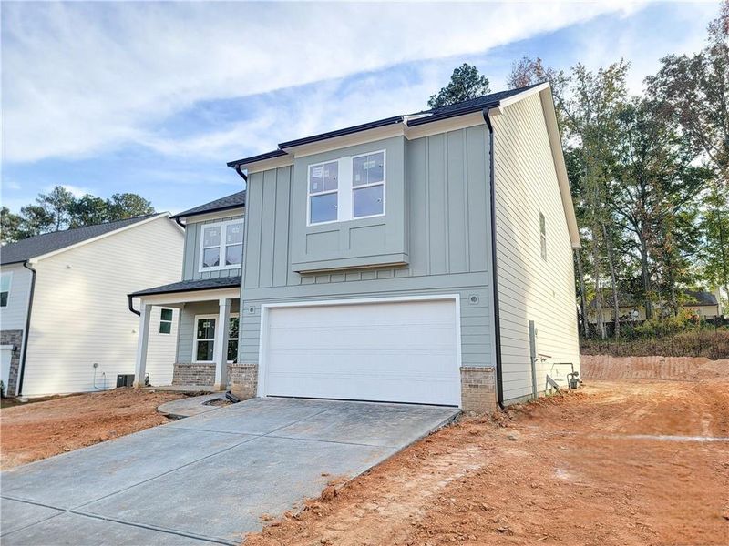 Exterior details and patio area of a home in The Estates at Casteel, Bethlehem (Image 2).