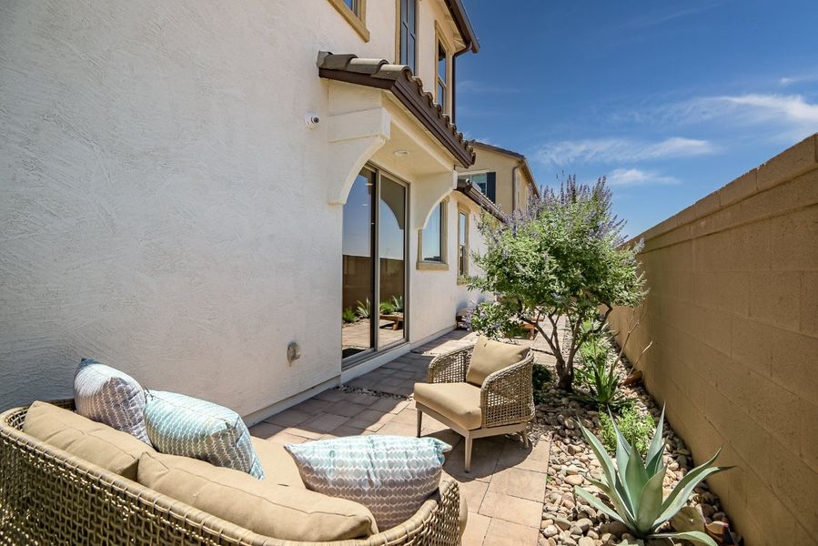 Exterior details and patio area of a home in Ironwood Villages at North Creek, Queen Creek (Image 5).