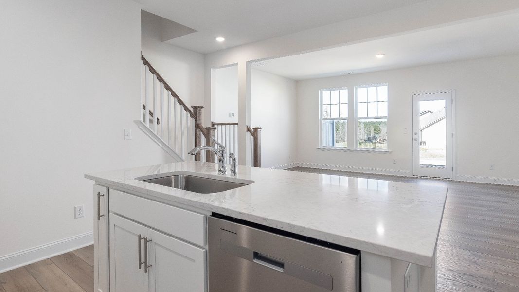 Furnished interior view inside a new home in Sidney Creek Townhomes, Zebulon (Image 9).