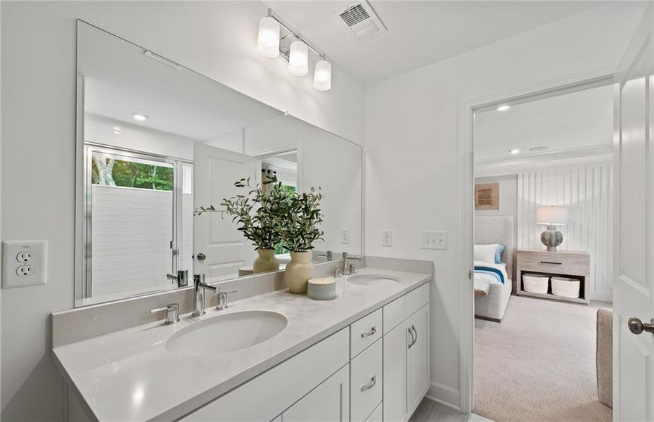 Furnished interior view inside a new home in Watermist at Mirror Lake, Villa Rica (Image 28).
