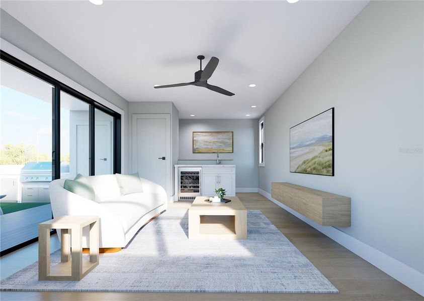 Furnished interior view inside a new home in , St. Petersburg (Image 14).