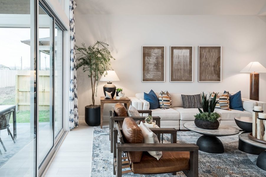 Representative furnished interior of a home built from the Falcon by Tri Pointe Homes in Pecan Ridge, Fulshear (Image 78).
